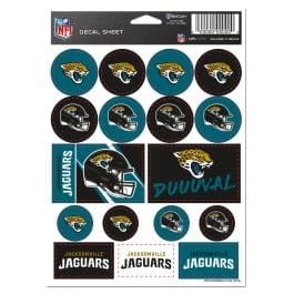 Wraft 9416673482 5 x 7 in. Vinyl Jacksonville Jaguars Decal Sheet