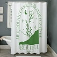 thumbnail image 3 of CafePress - PERFECT TO BE - Unique Fabric Shower Curtain 70" x 72", 3 of 3