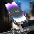 thumbnail image 5 of Aluminum Motorcycle Phone Holder Mount Stand Cellphone Cradles Shockproof Holder Universal for Bike 360 Degree Rotating, 5 of 10