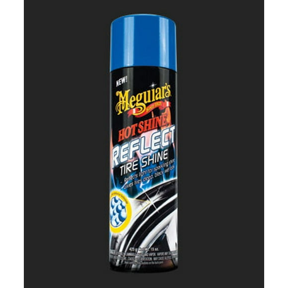 Meguiars Tire Dressing G18715 Hot Shine; à Utiliser pour Réfléchir un Aspect Humide Profond et Noir/sparkling Shine; Bidon Aérosol de 15 Onces