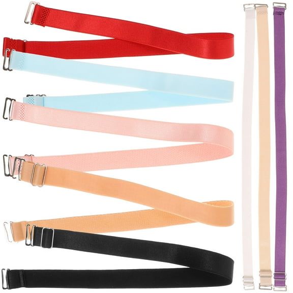 Raindrops 8pcs Adjustable Skid Straps For Women Durable Elastic Support Comfortable Body Types Multi Color Options