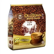 Malaysia Authentic Old Town The True 3-In-1 White Coffee/With Cane Sugar/Smooth Tasty Milky/Great Taste Natural Cane Sugar/Medium Strength Coffee Fix On-The-Go/15s x 36g