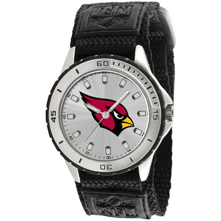 Game Time NFL Men's Arizona Cardinals Veteran Series Watch, Black Velcro Strap