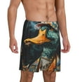 thumbnail image 2 of Sikiie Hip-Hop Duck Mens Pajama Shorts, Lightweight Lounge Pant with Pockets Soft Sleep Pj Shorts for Men4X-Large, 2 of 6