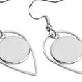 thumbnail image 2 of Materiales para manualidades de bricolaje Bling Bling 20 piezas de biseles en blanco para aretes, 2 of 12