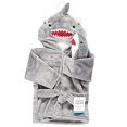 thumbnail image 3 of Uni Baby Plush Bathrobe and Toy Set, Shark, One Size, 3 of 3