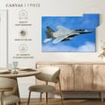 thumbnail image 5 of Elephant Stock F-15 Military Aircraft Wall Art - Horizontal Canvas Wall Art - Living Room Wall Decor - Military Canvas - Blue And Gray Decor - 30" x 20", 5 of 8
