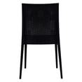 thumbnail image 6 of LeisureMod Weave Mace Set of 2 Indoor Outdoor Dining Chairs in Black - Modern Woven Design for Patio, Garden, and Dining Room, 6 of 9