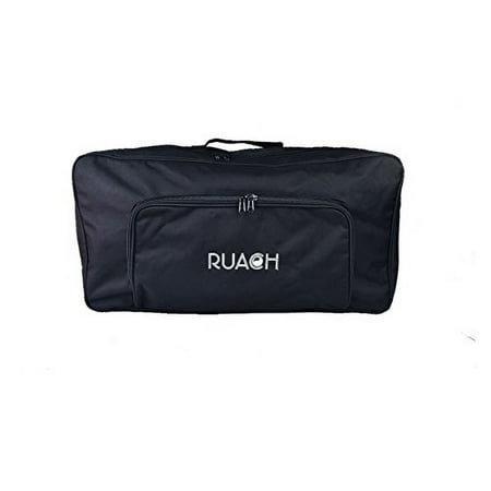 Ruach Midnight (Black) Hardwood Wooden Pedalboard for Effects Pedals and Case Size 3