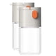 thumbnail image 1 of 2PCS Salt & Pepper Shakers Salt Control & Seasoning Bottle Spice Jars Seasoning Shaker Containers Gray White, 1 of 5