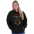 thumbnail image 4 of Keep Calm and Play PACMAN Hoodie Sweatshirt Women Men Brisco Brands S, 4 of 6