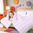 thumbnail image 4 of Erosebridal Minimalist Stripe 7 Pieces Full Size Bedding Sets,Modern Striped Full Size Bed in a Bag,Polkadot Reversible, 4 of 7