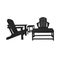 thumbnail image 2 of 4-Piece Outdoor Paio Adirondack Conversation Seating Set, Black, 2 of 3