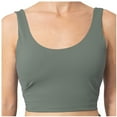 thumbnail image 2 of Darzheoy Sports Bras for Women Yoga Solid Sleeveless Cold Shoulder Casual Tanks Blouse Tops Intimates Seamless Bras 34, 2 of 6