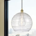 thumbnail image 2 of 616-1P-BB-G1213-14 Innovations Lighting Athens Deco Swirl - 1 Light Pendant In Industrial Style-15.88 Inches Tall and 13 Inches Wide-Brushed Brass, 2 of 2