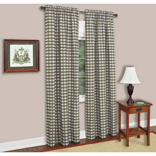 Achim Buffalo Check Window Curtain Panel 42 X 63 Sage Com Achim Buffalo Check Window Curtain, Buffalo Check Curtains Ikea