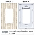 thumbnail image 3 of Yayeee Rocker Switch Wall Plate 3-Gang 6.5"x4.6" Home Decorative Outlet Cover, Soft Brown Abstract Pattern, 3 of 6