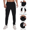 thumbnail image 4 of Taigaofy Men's Tapered Jogger Pants Lightweight Breathable Quick Dry Athletic Sweatpants for Gym Running Training Casual Daily Wear Black L, 4 of 8