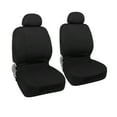 thumbnail image 1 of Unique Bargains 4 Pcs Universal Front Car Seat Cover Kit Flat Cloth Fabric Seat Protector Black, 1 of 8
