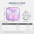 thumbnail image 3 of Honeii Purple Sparkling Butterfly Print Foldable Car Sun Shade for Windshield, 2-Piece UV Protection Shade, Protects Car Interior, Ideal for Cars, Trucks, SUVs-Large, 3 of 6