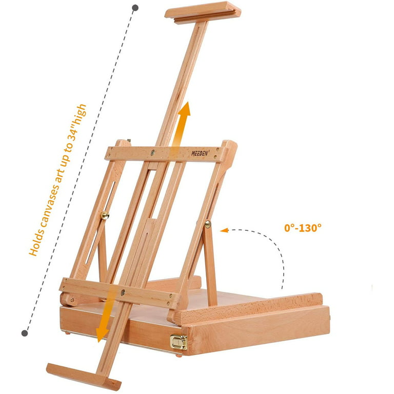 Painters Studio Wood Artist Easel Adjustable Drawing Stand Hold Canvas up  to 50