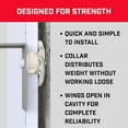 thumbnail image 6 of Bullfix Drywall Hole Repair Kit, Anchors, Screws, Drill Bit, Metal, Supports up to 255 lbs, 4 pack, 6 of 8