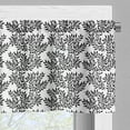 thumbnail image 5 of Ambesonne Black and White Valance & Curtain, Foliate Theme, 55"x45", Black White, 5 of 6