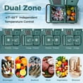 thumbnail image 4 of Costway Dual Zone 12V Car Refrigerator 53QT Portable Compressor Fridge Freezer (-4℉~68℉) Green, 4 of 10