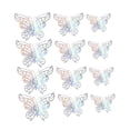 thumbnail image 4 of 12 piezas de pegatinas de pared con diseño de mariposa hueca en 3D para decoración de pared, 3 tamaños para decoración de coronas y globos Multi, 4 of 9