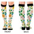 thumbnail image 4 of FORMRS Womens Knee High Socks Casual Long Thick Travel Daily Wear, 1 Pair, Retro Orange Floral, 4 of 6