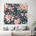 thumbnail image 2 of Daiia Vintage Floral Pattern Tapestry 60x51 Inches Wall Hanging Tapestry Artistic Wall Hanging Bedroom Wall Decor Living Room Tapestry Dorm Room Decor, 2 of 9