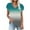 Green, variant on Quinlirra Womens Tops Women's Fashion Printed V Neck Short Sleeve T-shirt Blouse Loose Tops