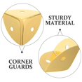 thumbnail image 5 of Durable Golden Metal Box Corner Protectors for Home with 8Pcs Iron Guards, 5 of 5