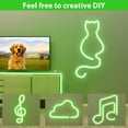 thumbnail image 4 of LED Neon Rope Light, Green 12V Silicone Neon Rope Light, 16.4Ft/5M Waterproof Flexible DIY Cuttable LED Strip Lights for Bedroom Party Festival Indoor Outdoor Decoration (Power Adapter not Included), 4 of 7