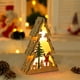 thumbnail image 2 of Noche De Madera Forma De Árbol De Navidad Adornos De Escritorio Luminosos Decoraciones De Navidad Led Cateissary HA043957-01, 2 of 6