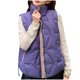 thumbnail image 1 of Chaqueta informal sin mangas con capucha, bolsillos y cuello alto, con bloques de color, para mujer. Chaqueta de algodón para mujer., 1 of 4