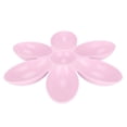 thumbnail image 1 of Cuencos para gatos de grado alimenticio con forma de pétalos de flor, 6 rejillas, para comida y agua (rosa), 1 of 14