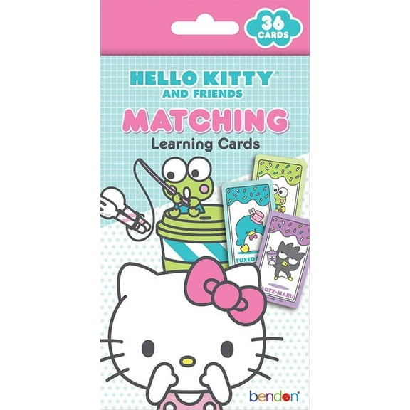 Hello Kitty Matching Learning Cards, Match Game, 36 Cards