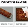thumbnail image 6 of Red Gold Boho Placemats Set of 4 Bohemian Vintage Retro Rug Carpet Linen Washable Kitchen Dining Table Mats Stain Heat-Resistant Desktop Decor Place Mats for Home Party Indoor 12x18 in, 6 of 8