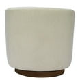 thumbnail image 5 of MINCETA Accent Chair,Modern Swivel Chairs for Living Room and Bedroom Reading with Wood Base,Performance Fabric in Beige, 5 of 5