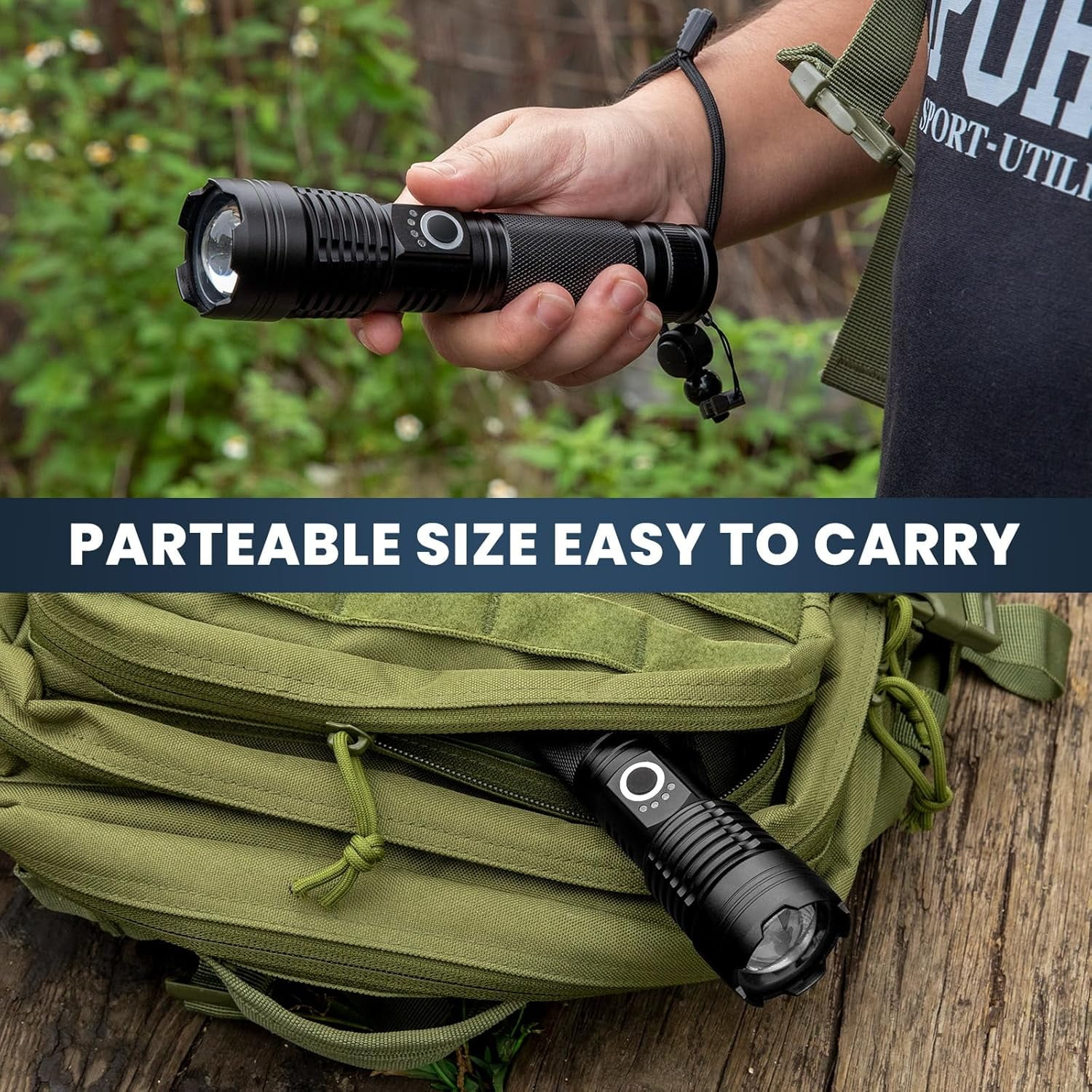 Flashlight Rechargeable 4 Packs, 99,000LM Super Bright High Lumens Flash Light, 5 Modes Adjustable Linternas, Powerful Handheld LED Flashlights for Home Camping