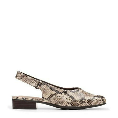 

CLARKS Juliet Pull Women/Adult shoe size Women 11 N Narrow Casual 26149506 Taupe Snake Synthetic