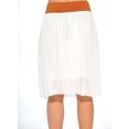 thumbnail image 3 of Just Love Skirts / Pleated Skirt (Off White, 3X), 3 of 3