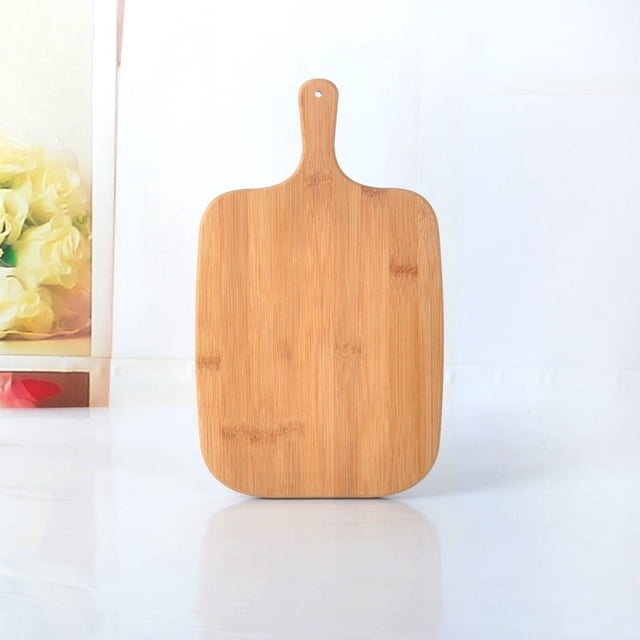 Tabla de cortar de haya, tabla de pizza, tabla de cortar fruta cortada para colgar, tabla de cortar de madera con mango, tabla de cortar de madera maciza