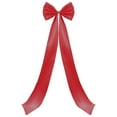 thumbnail image 3 of Giant Red Velvet Bow 75×18.5in Oversized Ribbon Wedding Backdrop Wall Room Décor Christmas Tree Topper Birthday Party Decoration with Long Tails, 3 of 4