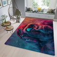 thumbnail image 3 of Monkey Rug & Home Decor-Cool Gorilla Black Area Rugs-Animal Monkey Rug Carpet Durable & Non-Slip Modern Rugs for Living Room Bedroom Man Cave Decorative-V69IZ, 3 of 7
