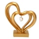 thumbnail image 5 of Escultura de doble corazón Estatuas románticas de resina Escultura de amor para pareja Estatua de amor Aniversario de boda BS20622, 5 of 9