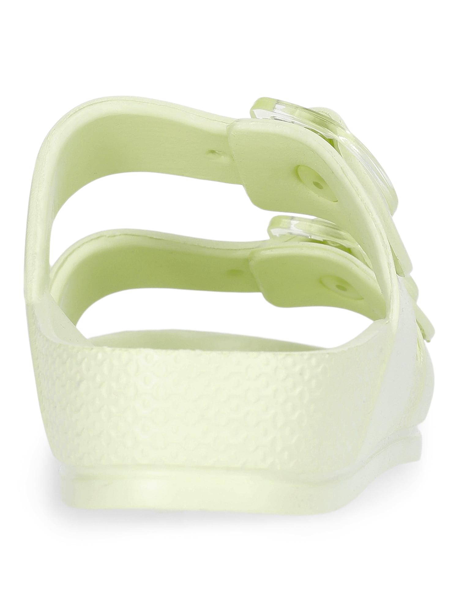 Time and Tru Women's Double Buckle EVA Slide Sandals
