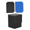 thumbnail image 4 of Caja de baraja de cartas coleccionables shamjiam organizador protector estuche de cartas de juego Premium Negro Gris, 4 of 8