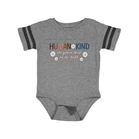 

Inktastic Human Kind Do Your Best to Be Both Boys or Girls Baby Bodysuit